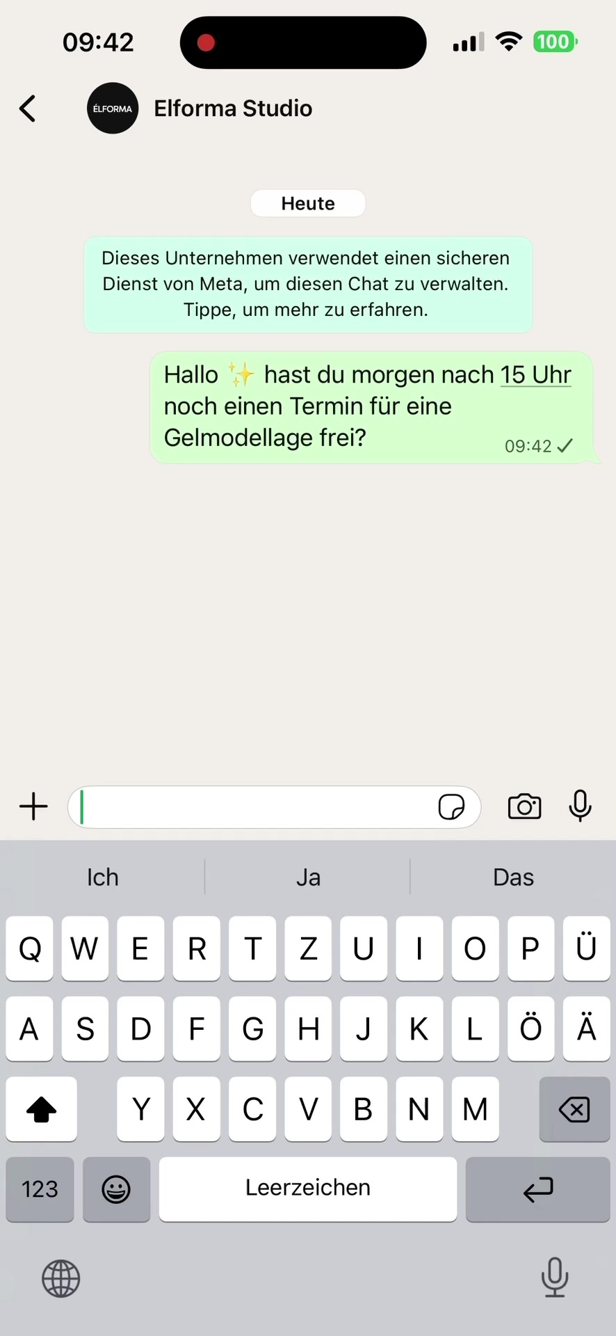 WhatsApp service communication